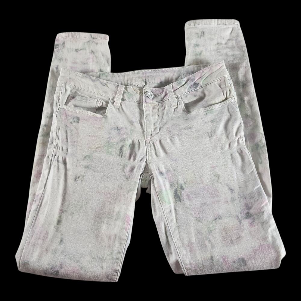 Aeropostale Tie-Dye Denim Jeans Junior 4 Reg LOLA Jegging